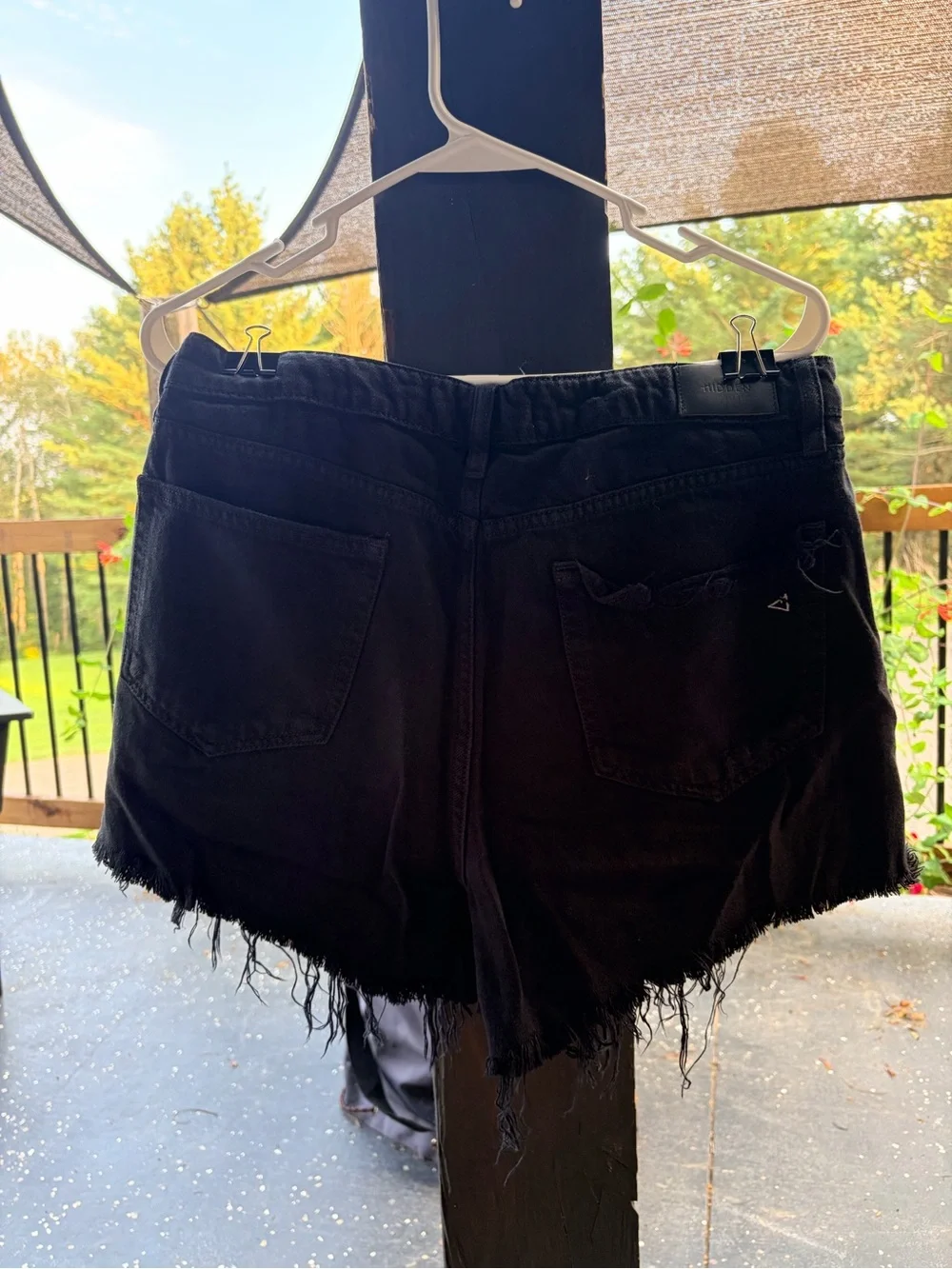 Hidden Women’s Black Distressed Denim Shorts
